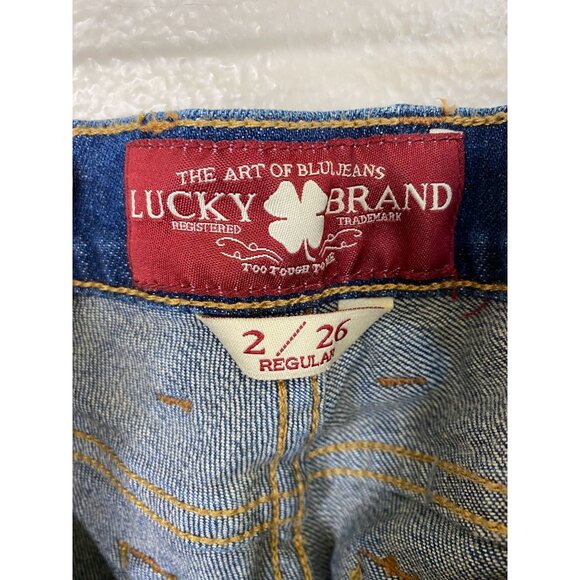 Lucky Brand Women Blue Denim Jeans 2/26 Regular Mid Rise Classic Fit Stretch NEW - Picture 3 of 12